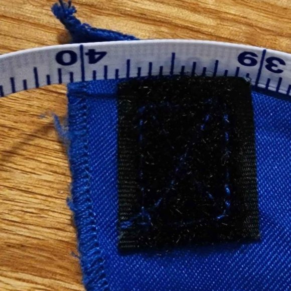 AVENGERS CAPE Halloween Costume ACCESSORY Royal Blue With LOGO, ONESIZE FITS ALL - Picture 7 of 9